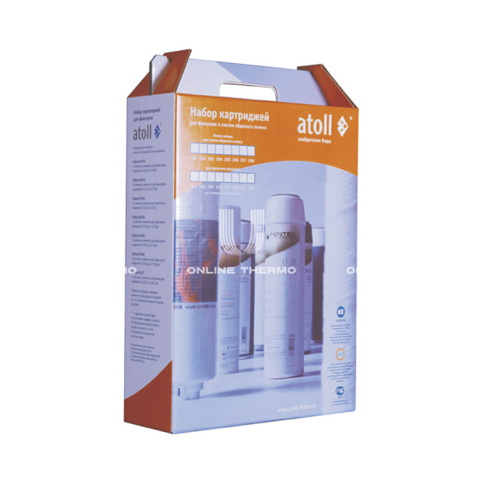 Набор фильтрующих элементов (картриджей) Atoll ATECRT219 №208 STD, префильтры для A-3800 