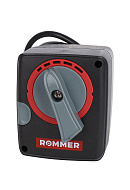 Пропорциональный сервопривод Rommer RVM-0005-024001, 24 В, 90°, 60/120 с, 0-10В, 1 м 