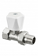 Радиаторный клапан (вентиль) ручной регулировки Oventrop 1190606, DN20, 3/4" ВР-НР, серия HR, прямой, хромированный 