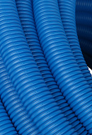 Труба гофрированная Stout ПНД, цвет синий, наружным диаметром 28 мм для труб диаметром 20 мм 
