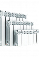 Биметаллический радиатор секционный Rifar Base 500, боковое подключение- 7 секций 