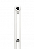 Стальной трубчатый радиатор Rifar Tubog 2180/08 RAL 9016 3/4", нижний, белый, в комплекте термостатический клапан 