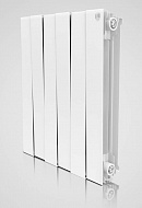 Биметаллический дизайн радиатор Royal Thermo PianoForte 500 Bianco Traffico (белый) - 12 секций, боковое подключение 