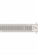 Конвектор внутрипольный Vitron ВК.55.160.600.2ТГ (29 Вт), с естественной конвекцией (без вентилятора) 