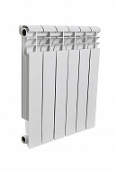 Биметаллический радиатор Rommer Profi Bm 350, белый - 4 секции, боковое подключение 