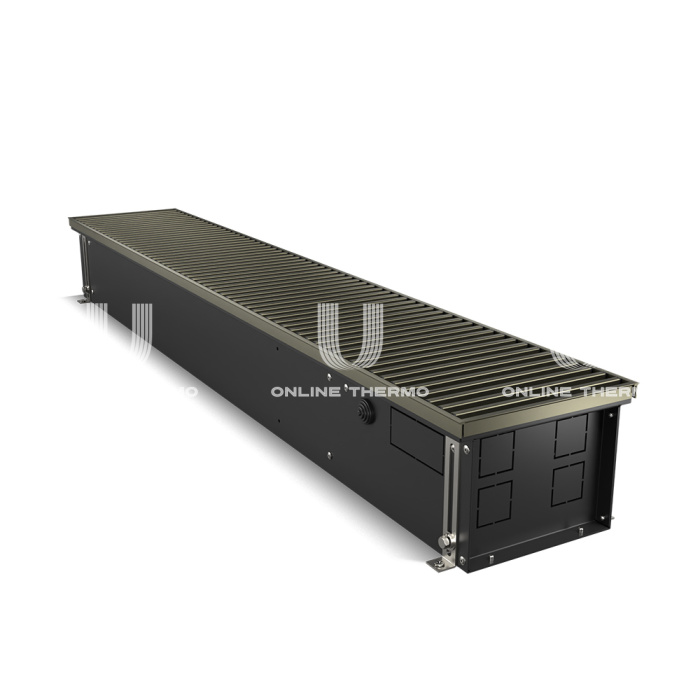 Конвектор внутрипольный Royal Thermo ATRIUM RT-A-150/200/2000-DG-U-DB, с естественной конвекцией, без вентилятора 