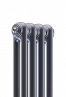 Стальной трубчатый радиатор Rifar Tubog 2180/10 3/4", нижний, титан, в комплекте термостатический клапан 