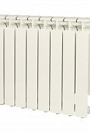 Алюминиевый радиатор STOUT Bravo 500, белый - 8 секций, боковое подключение 