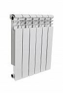Алюминиевый радиатор Rommer Profi 500, белый - 10 секций, боковое подключение 