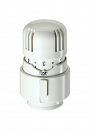 Термостатическая головка (термостат) Far FT 1824, жидкостная, M30х1.5, со встроенным датчиком, белая 