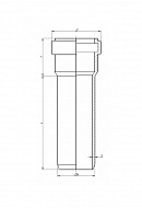 Труба канализационная PP-MD (полипропилен минерализированный) Ostendorf KG2000 KG2000EM 770670 SN10 D200 мм, 3 м 