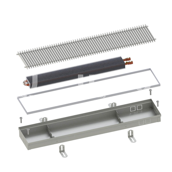 Конвектор внутрипольный Itermic ITTZ.110.350.2800 (2321 Вт), с естественной конвекцией 