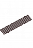Решетка рулонная Itermic SGL-16-2200, тёмно-коричневая (brown) 