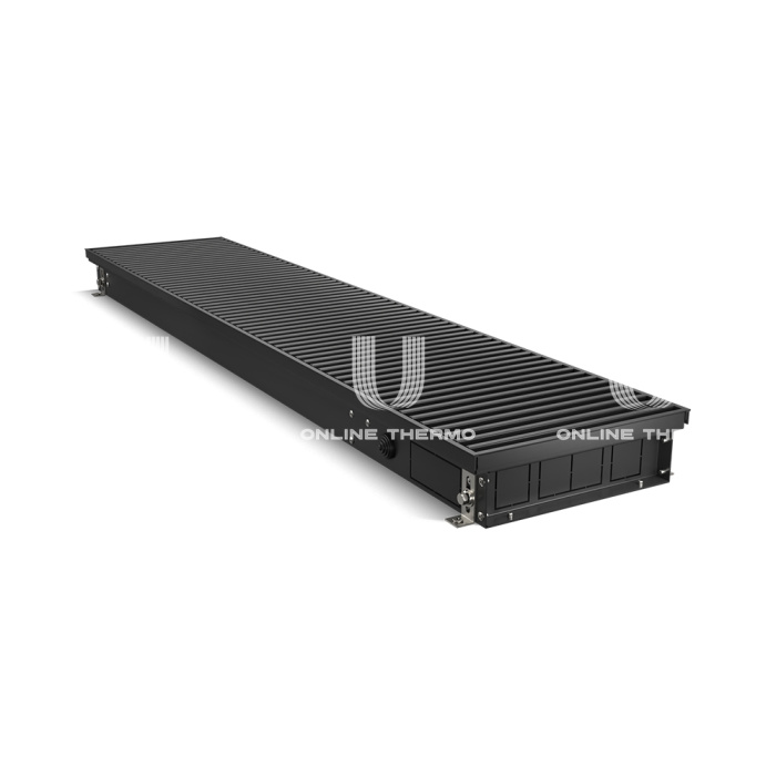 Конвектор внутрипольный Royal Thermo ATRIUM RT-A-75/250/3000-DG-U-BL, с естественной конвекцией, без вентилятора 