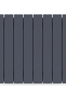 Биметаллический радиатор секционный Rifar Supremo 350, боковое подключение - 4 секции, титан 