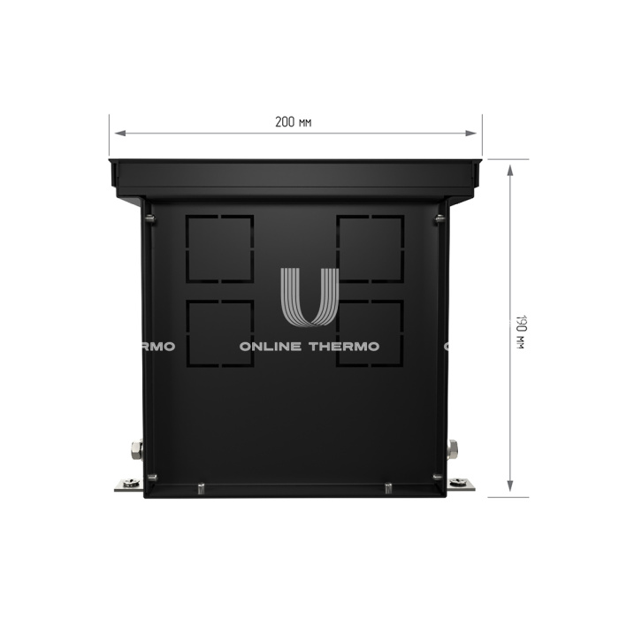 Конвектор внутрипольный Royal Thermo ATRIUM RT-A-190/200/2000-DG-U-AU, с естественной конвекцией, без вентилятора 