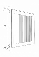 Стальной панельный радиатор Royal Thermo Compact 33/500/2700, боковое подключение 