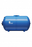 Гидроаккумулятор (расширительный бак) для водоснабжения Wester WAO150P, 150 л, cиний, горизонтальный, напольный, нержавеющий фланец 