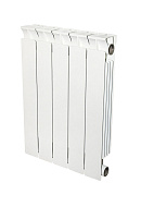 Биметаллический радиатор STOUT STYLE 500, белый - 12 секций, боковое подключение 