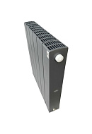 Биметаллический радиатор секционный Rifar Supremo Ventil 500 SVR, нижнее правое подключение - 8 секций, титан 