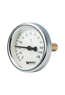 Термометр биметаллический с погружной гильзой Watts 10006071 F+R801 OR (TAS), диаметр 100 мм, 120°С, штуцер 75 мм 