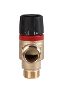 Термостатический смесительный клапан Rommer RVM-1121-186520 НР 3/4", Kvs 1.8, PN5, 30-65°C 