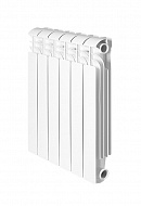 Алюминиевый радиатор Global ISEO 350, белый - 8 секций, боковое подключение 