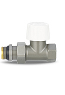 Термостатический клапан (терморегулятор) Varmega VMDV06-310404, 1/2" ВР-НР, прямой, серый 