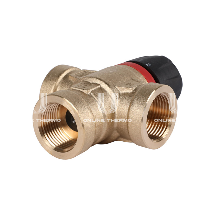Термостатический смесительный клапан Rommer RVM-0112-166020 ВР 3/4", Kvs 1.6, PN5, 35-60°C 