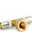 Тройник с внутренней резьбой Uni-fitt 707G9390, 32x3/4"x32, пресс-фитинг 