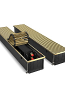 Конвектор внутрипольный Royal Thermo ATRIUM RT-A-150/200/1800-DG-U-AU, с естественной конвекцией, без вентилятора 