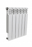 Алюминиевый радиатор Rommer Profi 350, белый - 4 секции, боковое подключение 