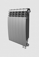 Биметаллический радиатор Royal Thermo BiLiner 350 Silver Satin (серый) VR - 4 секции, нижнее подключение 
