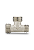 Тройник переходной с наружной резьбой Varmega НР 3/4"x3/4"x1/2", VMTF19-N050504, никелированный 