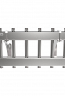 Модульный распределительный коллектор Gidruss (Гидрусс) MKSS-250-6DU, до 250 кВт, нержавеющая сталь 