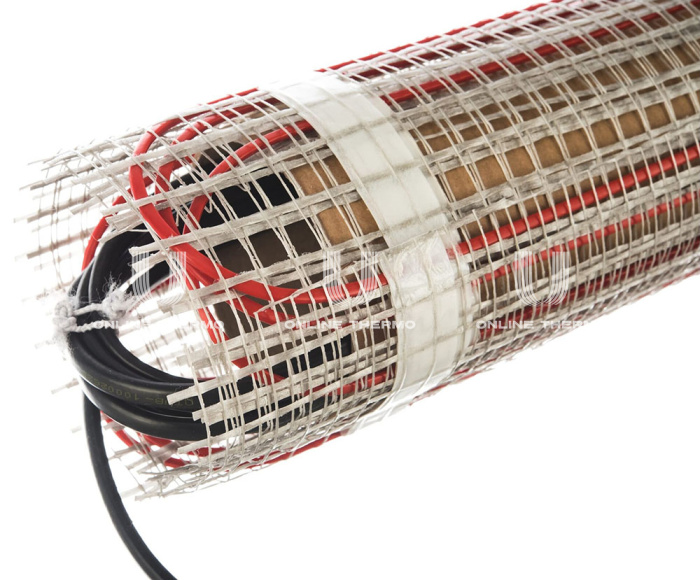 Мат нагревательный кабельный на растяжимой текстильной основе (комплект теплого пола) ДЕВИ Comfort 150T (DTIR-150) 83030580R, 0.5x14 м 