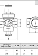 Редуктор давления Giacomini R153CX003, 1/2", 16 бар, поршневой, без манометра 