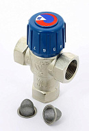 Термостатический смесительный клапан Watts Aquamix 10017420 DN20 ВР 3/4'', Kvs 1.9, PN10, 25-50°C 