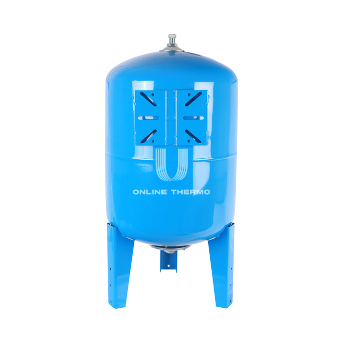 Гидроаккумулятор (расширительный бак) для водоснабжения Stout STW-0002-000100, 100 л, синий вертикальный, на ножках 