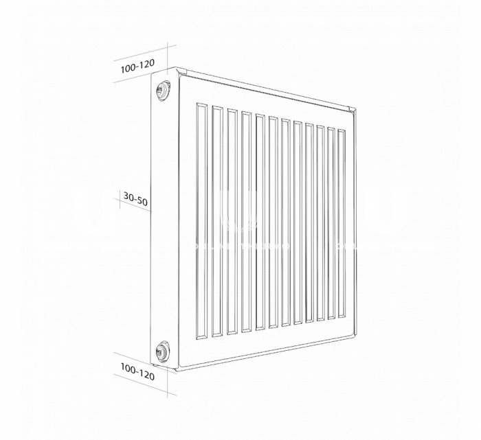 Стальной панельный радиатор Royal Thermo Compact 11/300/1300, боковое подключение 