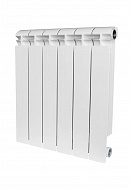 Биметаллический радиатор STOUT Alpha 500, белый - 10 секций, боковое подключение 