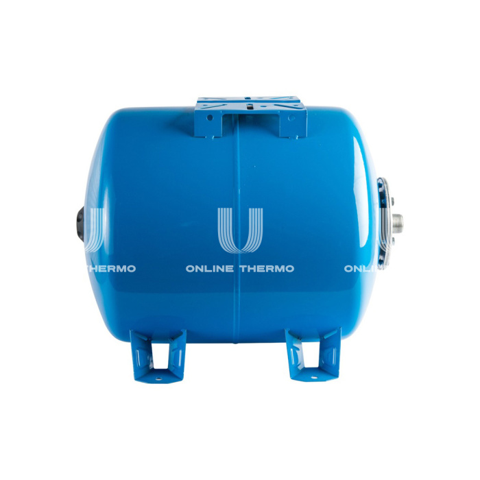 Гидроаккумулятор (расширительный бак) для водоснабжения Stout STW-0003-000100, 100 л, синий горизонтальный, на ножках 