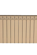 Биметаллический радиатор секционный Rifar Monolit 500, боковое подключение - 12 секций, айвори 