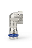 Угольник раструбный Varmega Inox Press с внутренней резьбой VM714001804, 18×1/2" 