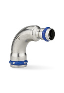 Угольник 90° переходной двухраструбный Varmega Inox Press VM727003522, 35×22 мм 