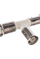 Тройник переходной Henco 11PKW-262616, 26х26х16, белый, пресс-фитинг 