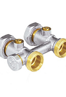 Узел нижнего подключения Aquasfera 5014-01 3/4"EKх3/4"EK НР-ВР, прямой, для однотрубных систем 