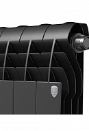 Биметаллический радиатор Royal Thermo BiLiner 500 Noir Sable (черный) VR - 6 секций, нижнее подключение 