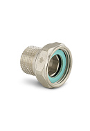 Соединитель переходной Varmega с НГ ВР-НР 1 1/4"x1", VMTF58-N000706, с плоским уплотнением, никелированный 