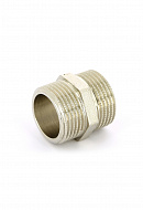Ниппель равносторонний Tiemme 1500036, НР 1/2", никелированный, серия 1552N 